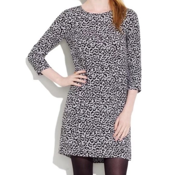 Madewell Leopard Print Shift Dress - Picture 1 of 2